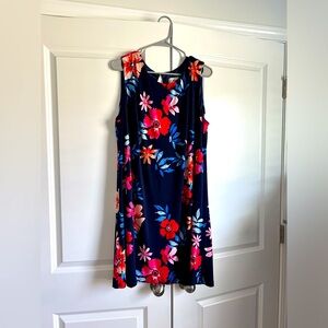 Navy Floral Dress